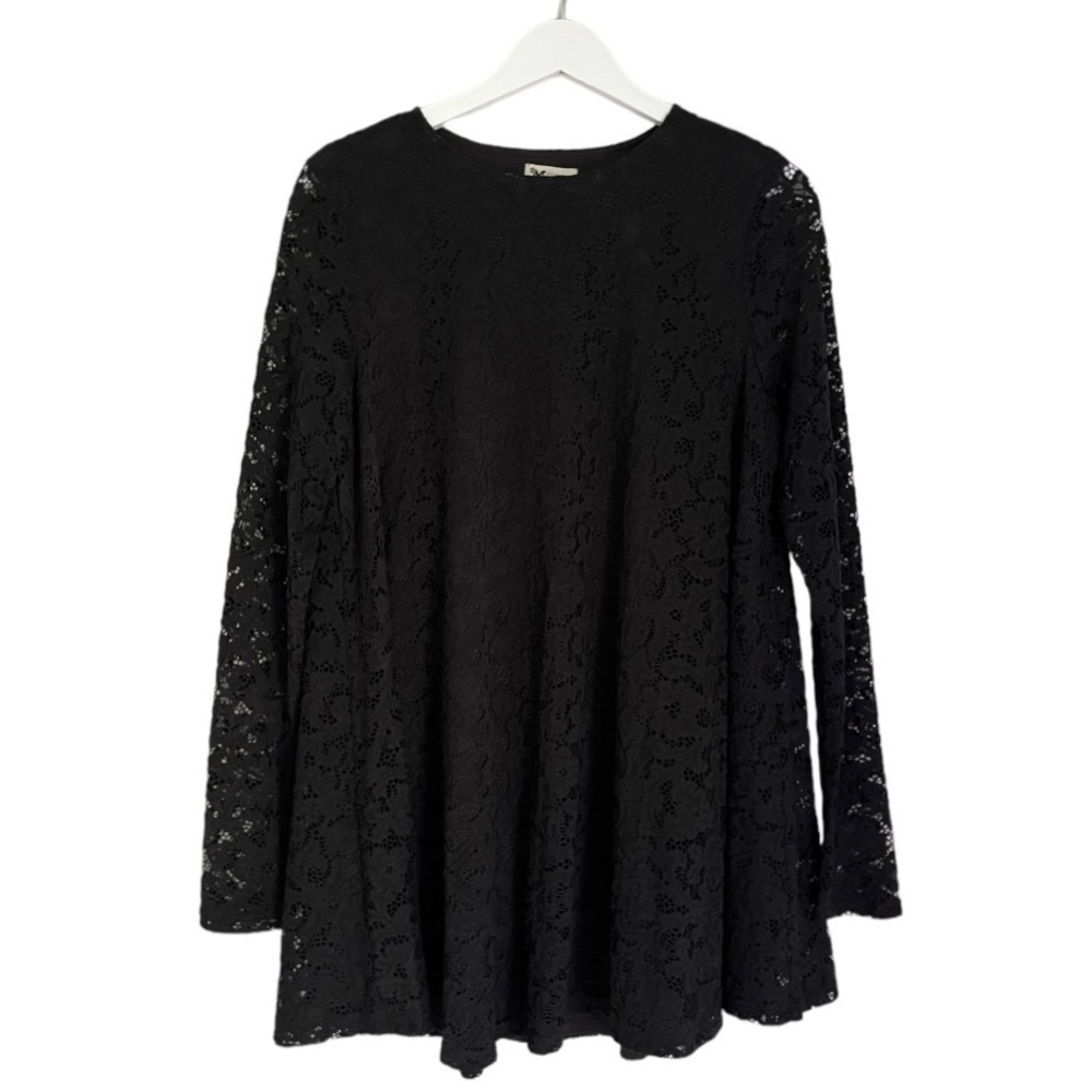 NWT Show Me Your MuMu Women’s Lace Tyler Tunic‎ Mini Dress Black Size Small - Picture 4 of 11
